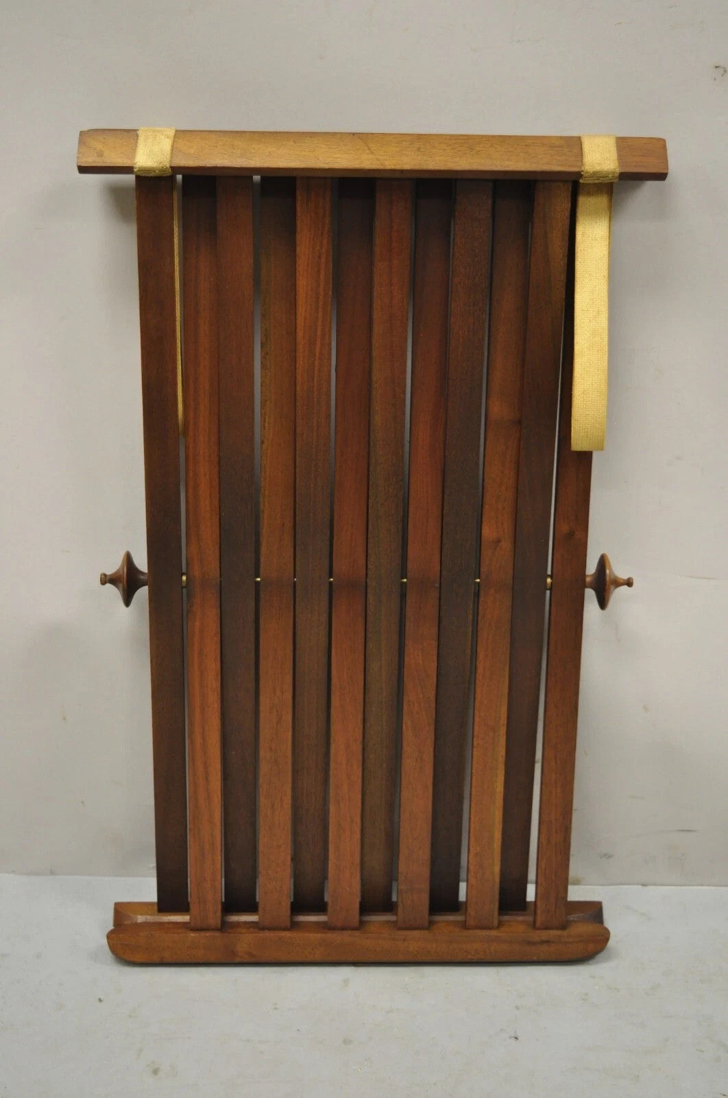 Stewart MacDougall Kipp Stewart Drexel Walnut Folding Campaign Table (A)