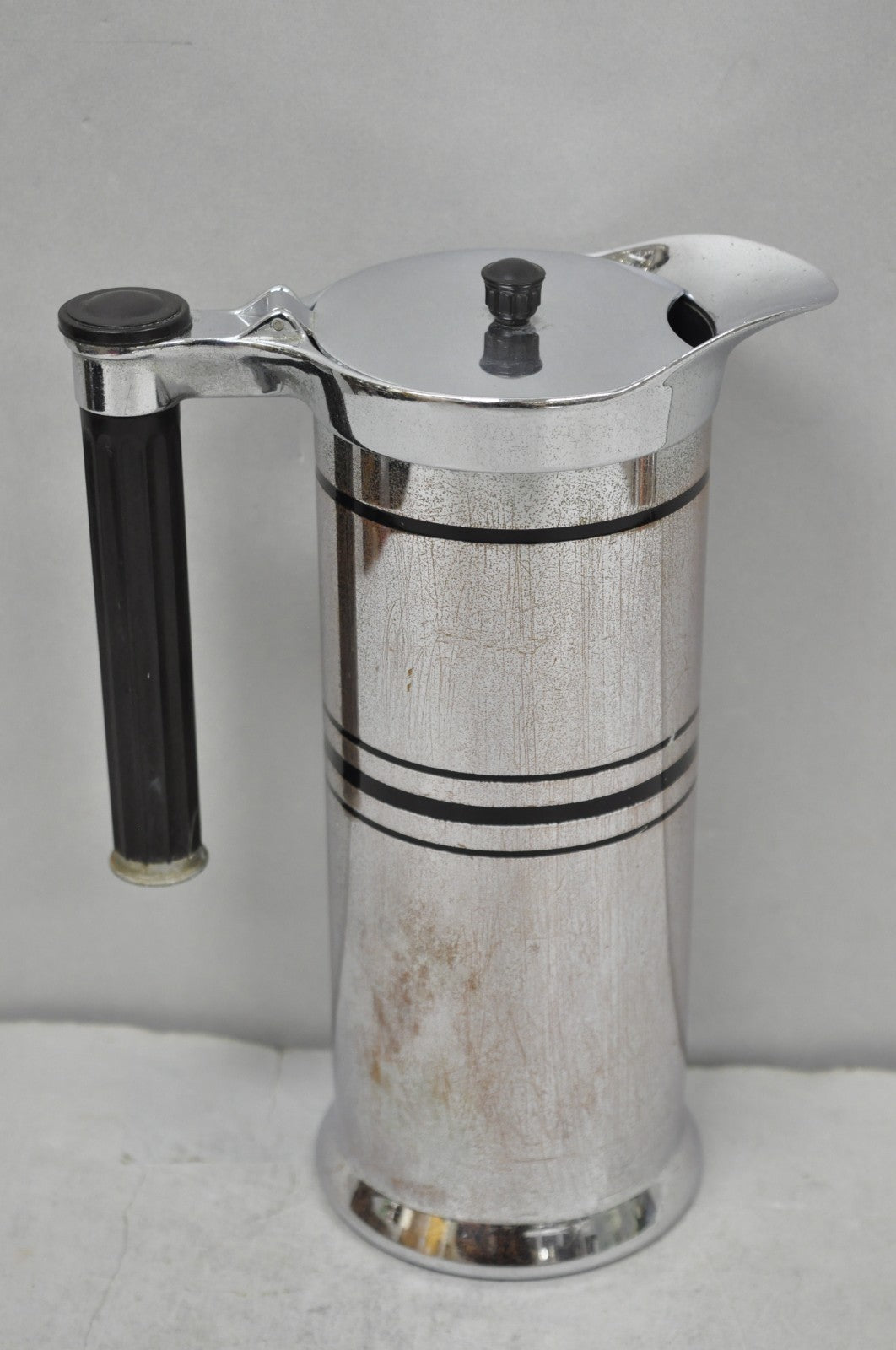 Vintage Sunbeam Art Deco Style Silver Plated Diner Coffee Pot