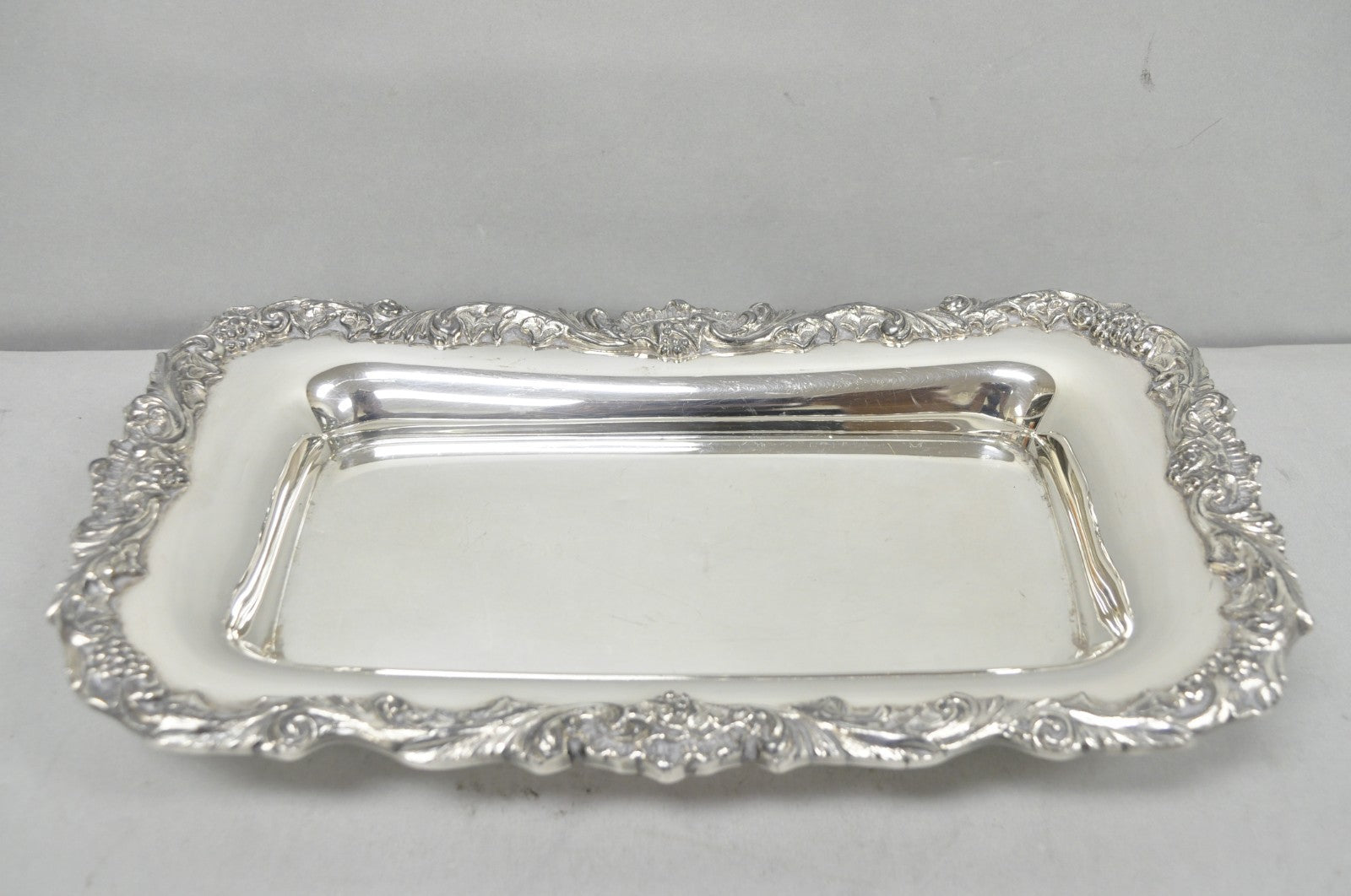 Vintage Sheffield Silver Co Victorian Silver Plated Footed Trinket Serving Dish