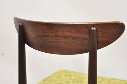 Vintage Dyrlund Mid Century Danish Modern Rosewood Curved Back Dining Side Chair