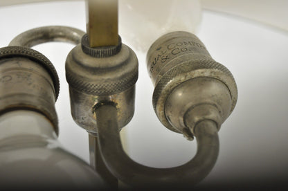 Visual Comfort & Co French Country Antiqued Pewter Bouillotte Tole Table Lamp