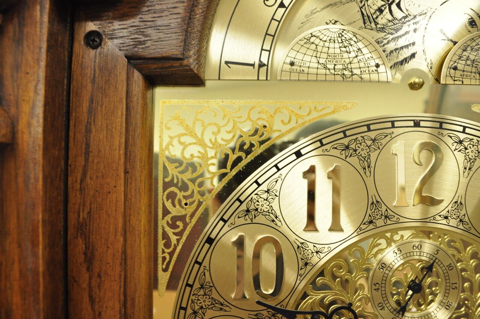 The Walden Ridge Ridgeway Grandfather Clock Oak Tall Case