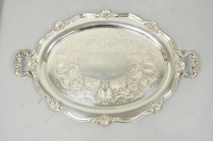 Vintage Reed & Barton 05600 Regent Victorian Silver Plated Serving Platter Tray