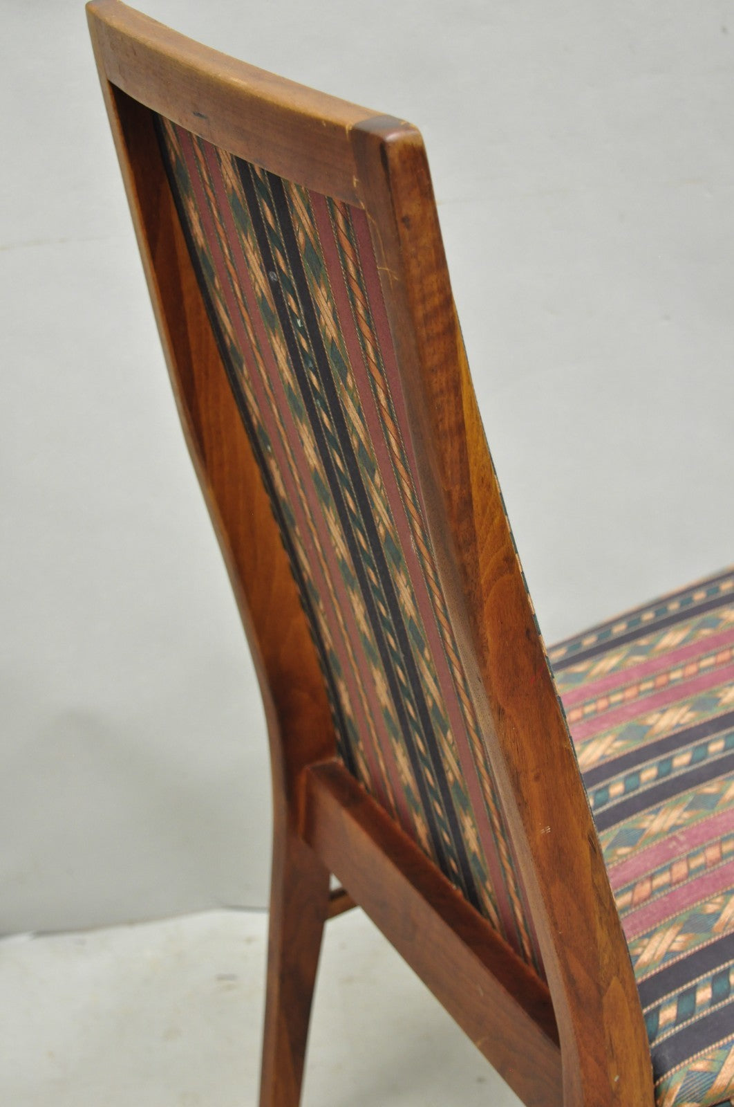 Vintage Mid Century Modern Walnut Dining Room Chairs by Dillingham - Set of 6