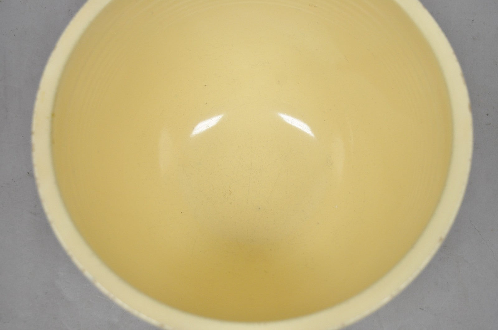 Vintage Fiesta Homer Laughlin China #7 Ivory Large Nesting Kitchen Mixing Bowl