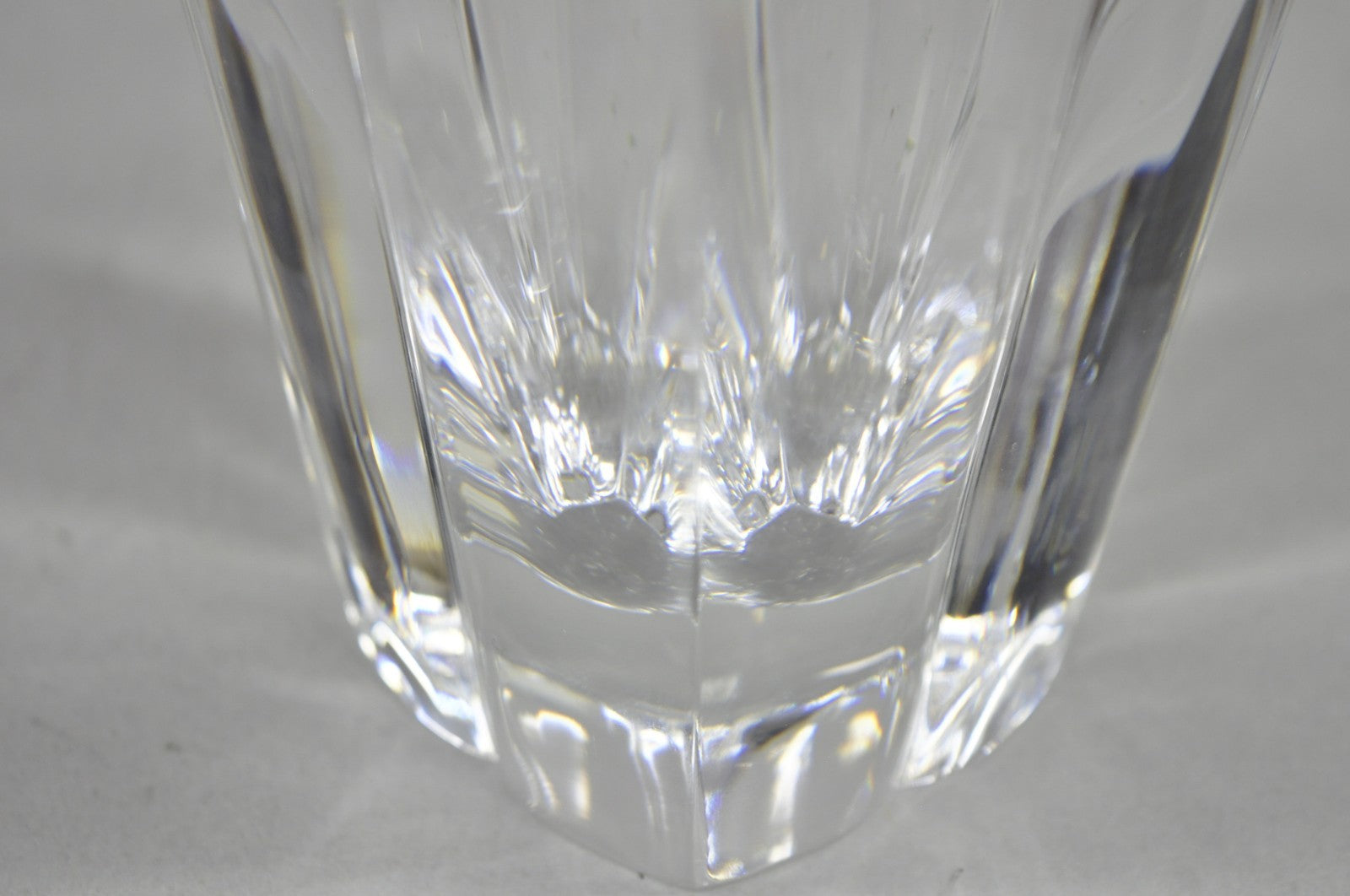 Vintage 6" Orrefors Sweden Lotus Flower Crystal Glass 4 Petal Vase