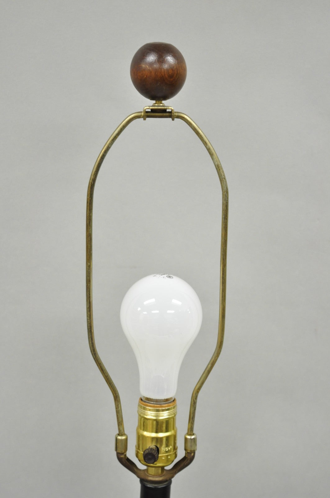 Vintage Mid Century Modern Red Ceramic 2 Tier Table Lamp attr. Bitossi Italy