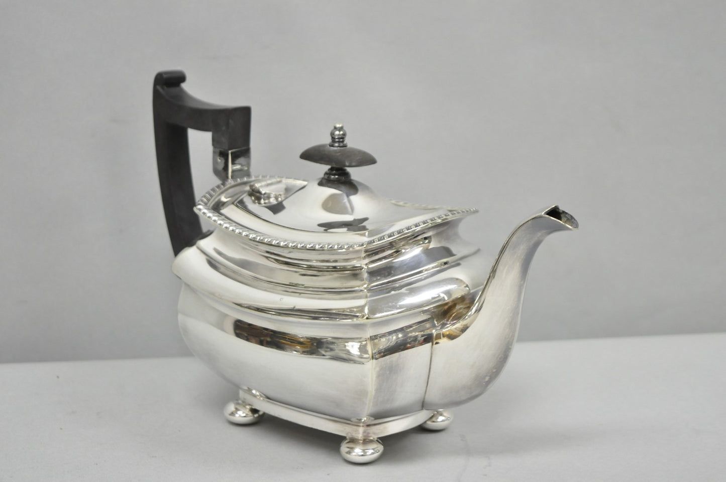 Antique Walker & Hall 53499 Art Deco Silver Plated Tea Service Set - 4 Pcs