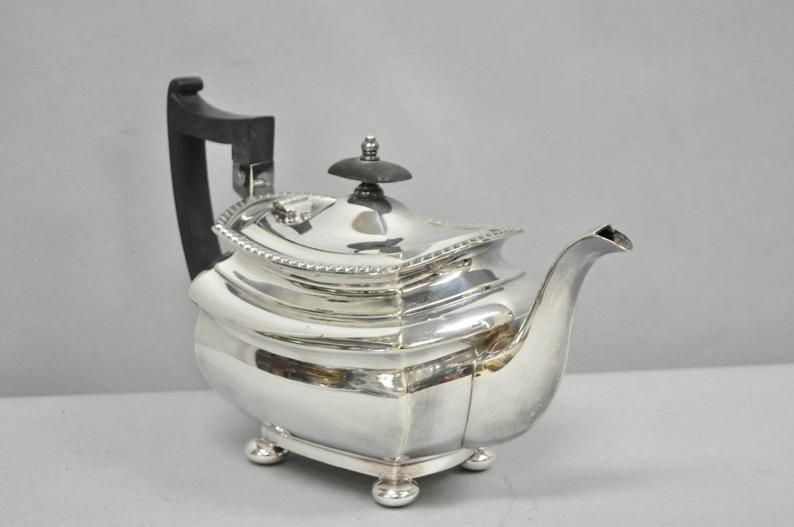 Antique Walker & Hall 53499 Art Deco Silver Plated Tea Service Set - 4 Pcs