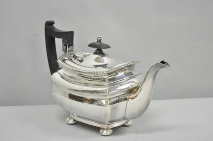 Antique Walker & Hall 53499 Art Deco Silver Plated Tea Service Set - 4 Pcs