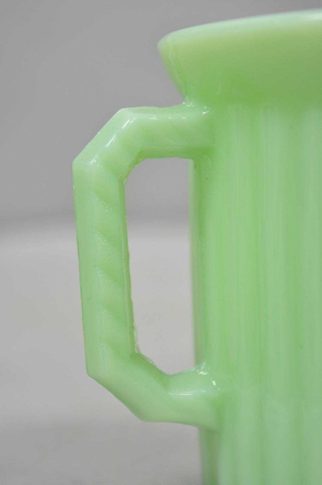Vintage Green Jadeite Depression Glass 1 Cup Ribbed Juicer Measuring Cup
