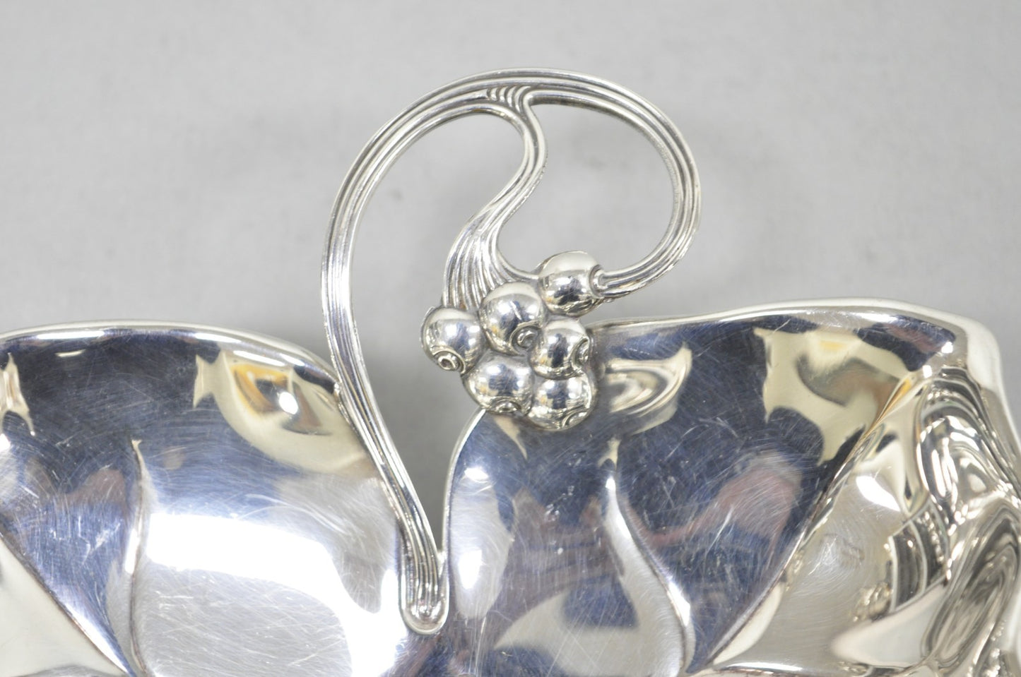 Vintage WMF Germany Small Silver Plated Maple Leaf  9" Trinket Candy Dish Bowl