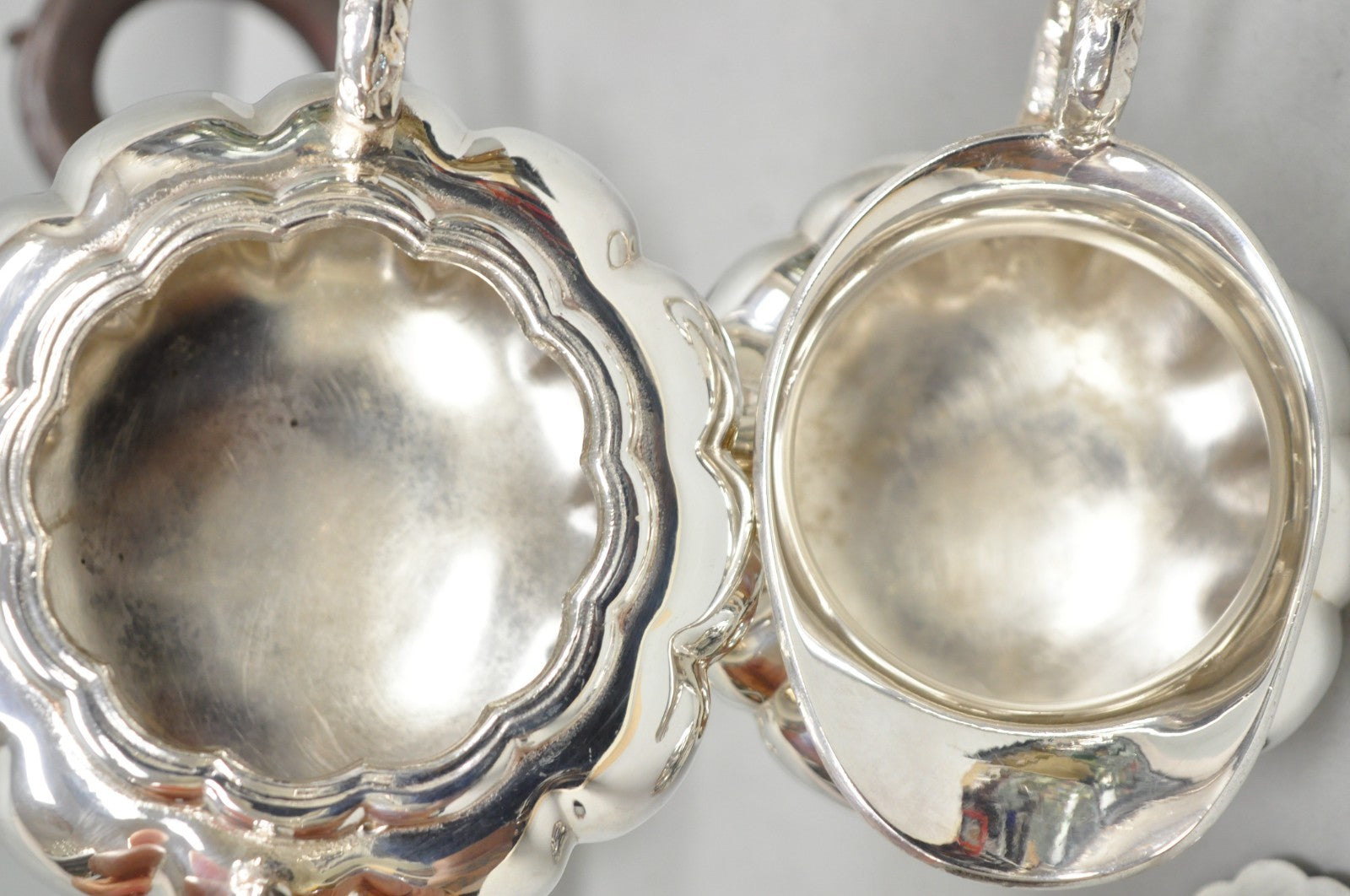 Antique 1881 Rogers 7377 Art Nouveau Silver Plated Tea Service Set - 3 Pcs