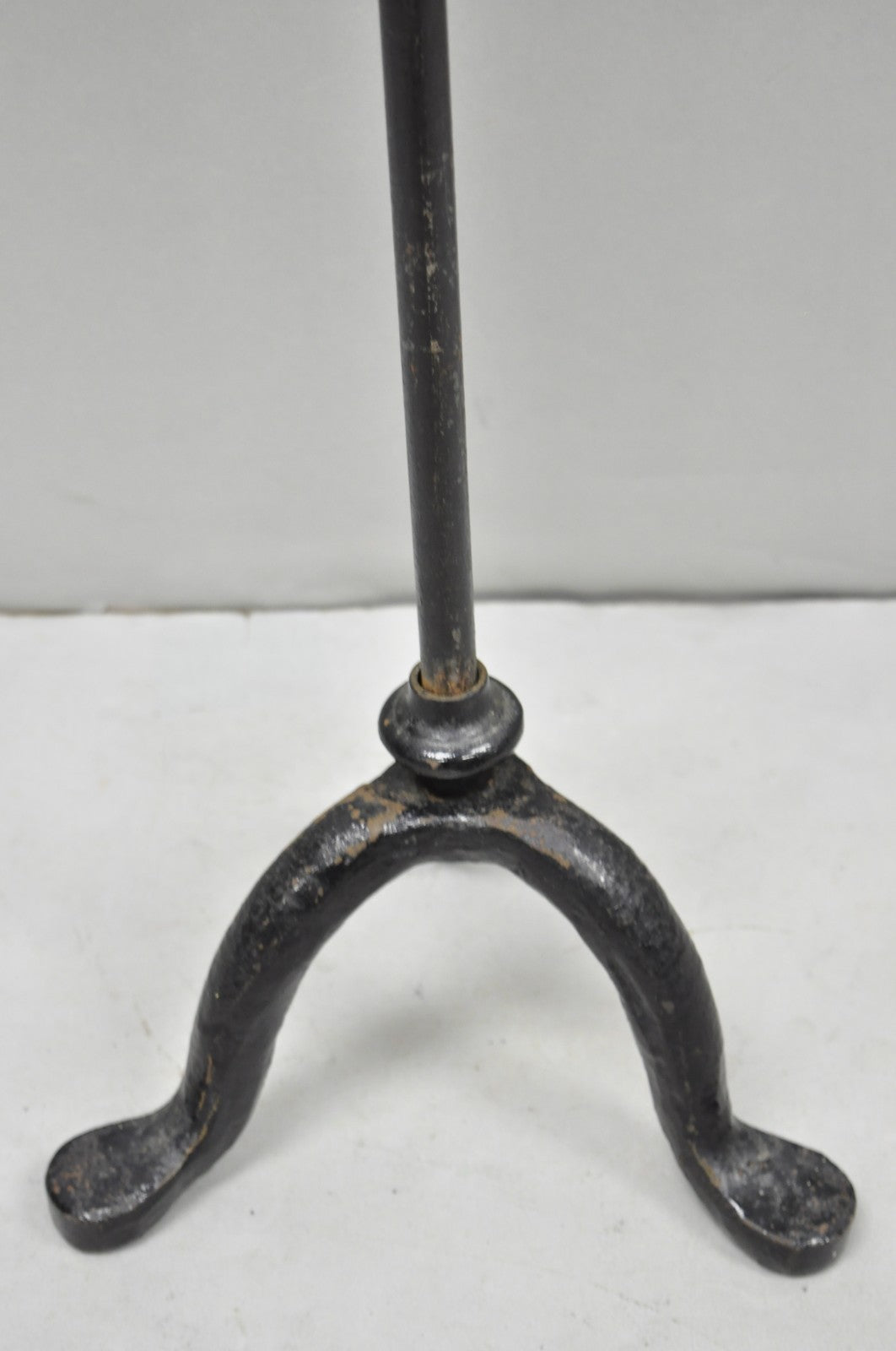 Antique French Victorian Tole Metal Hand Painted Floral Adjustable Firescreen