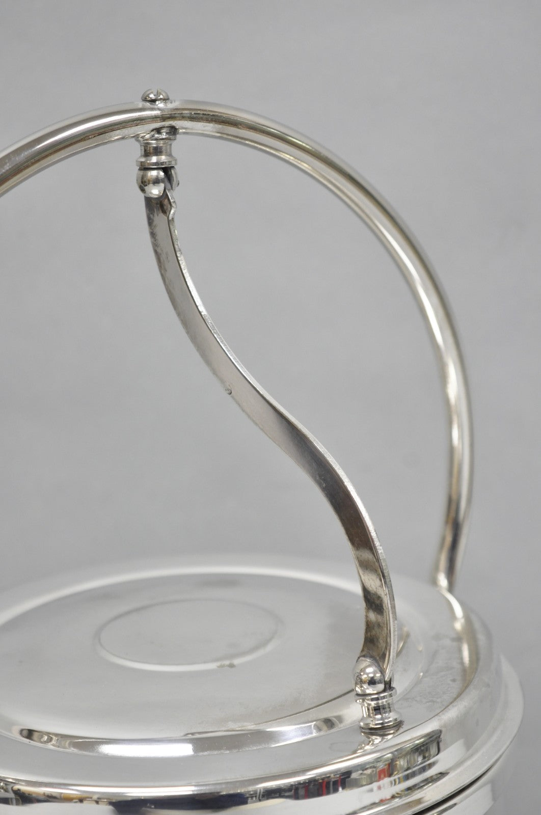 Vintage Art Deco Silver Plated Reticulating Hinge Bar Ice Bucket by Towle