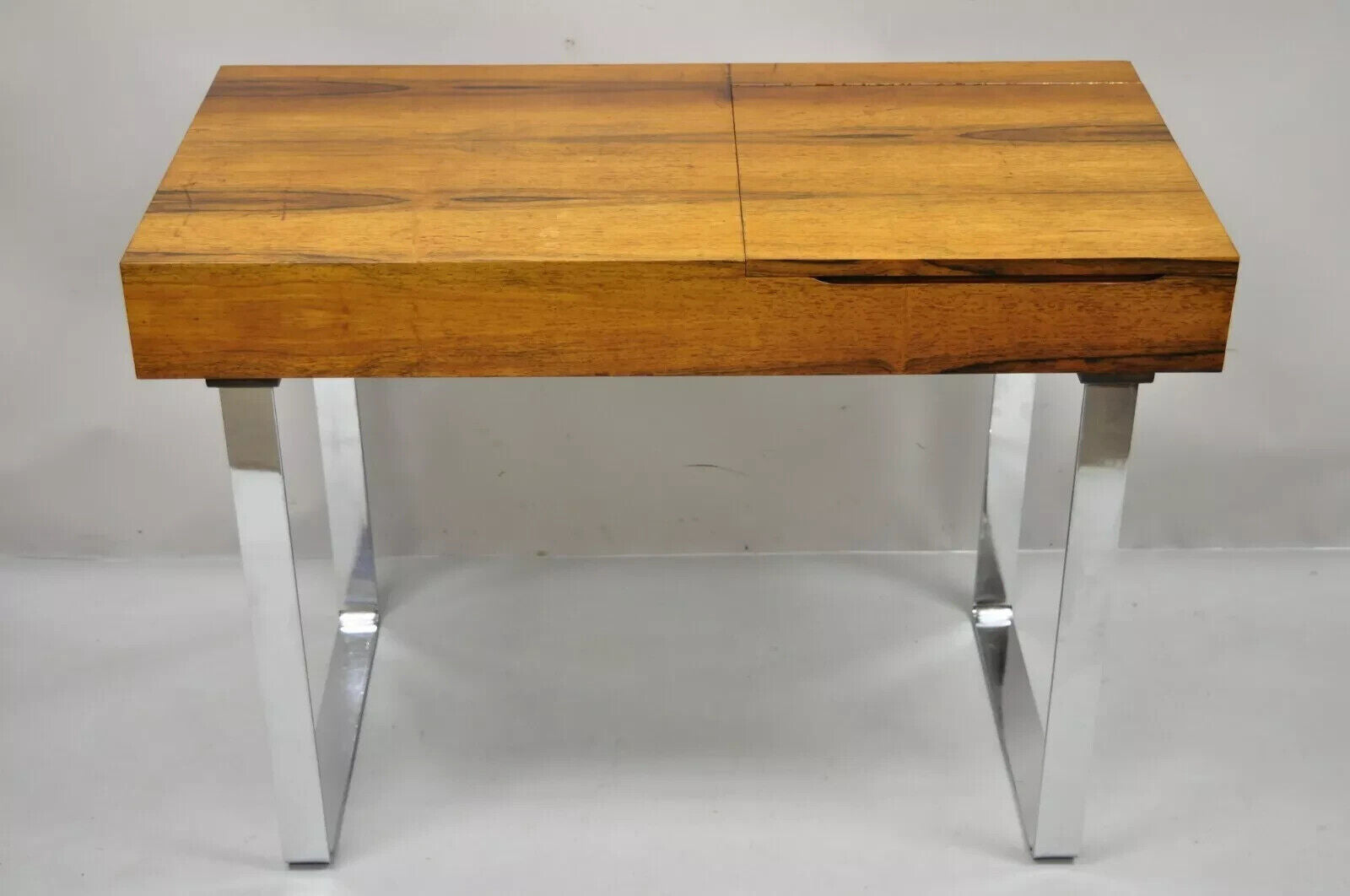 Echtes Kristall Spiegelglas Rosewood Mid Century Danish Modern Vanity Table