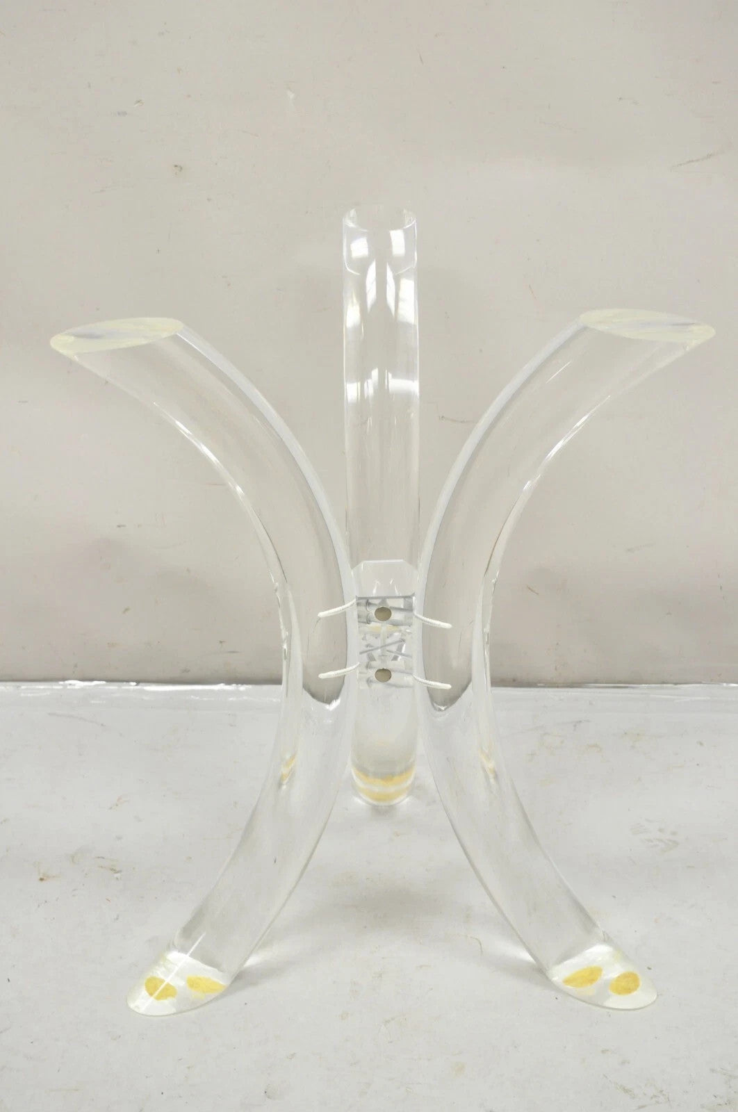 Vintage Mid Century Modern Sculptural Lucite Dining Table & 4 Chairs - 5 Pc Set