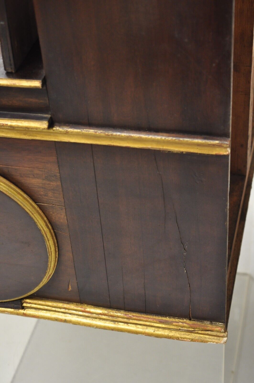 Antique English Victorian Hand Crank Mahogany Case Portable Upright Barrel Piano