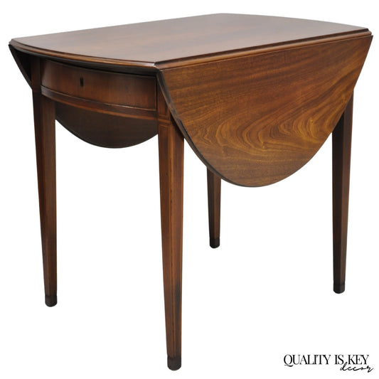 Antique Kittinger Colonial Williamsburg CW-27 Mahogany Drop Leaf Pembroke Table