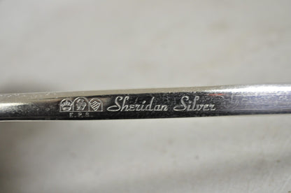 Vintage Sheridan Victorian Silver Plated Punch Bowl Set w/ 12 Cups and Tray