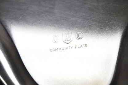 Community Plate English Regency Silver Plated Oval Meat Cutlery Serving Platter