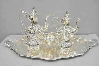 Vintage Reed & Barton Winthrop Shield 1795 E Silver Plated Tea Set - 6 Pc Set