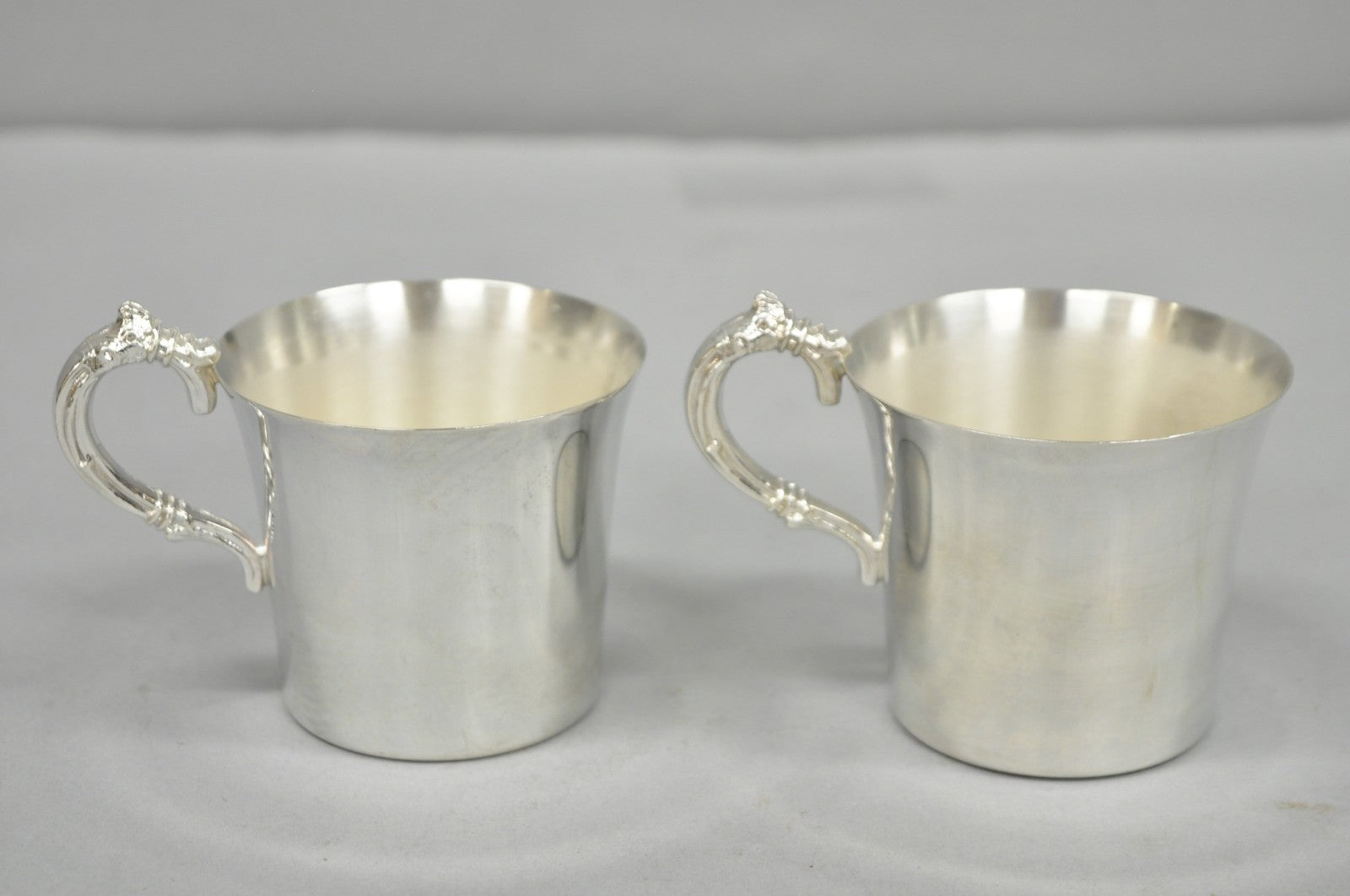 Vintage Wallace Harvest Silver Plated Grapevine Punch Bowl Set w/ 12 Cups & Tray