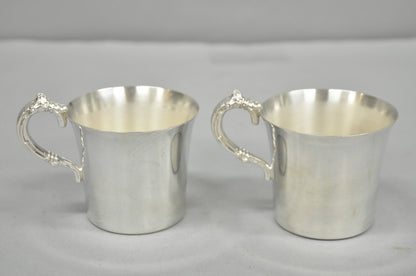 Vintage Wallace Harvest Silver Plated Grapevine Punch Bowl Set w/ 12 Cups & Tray