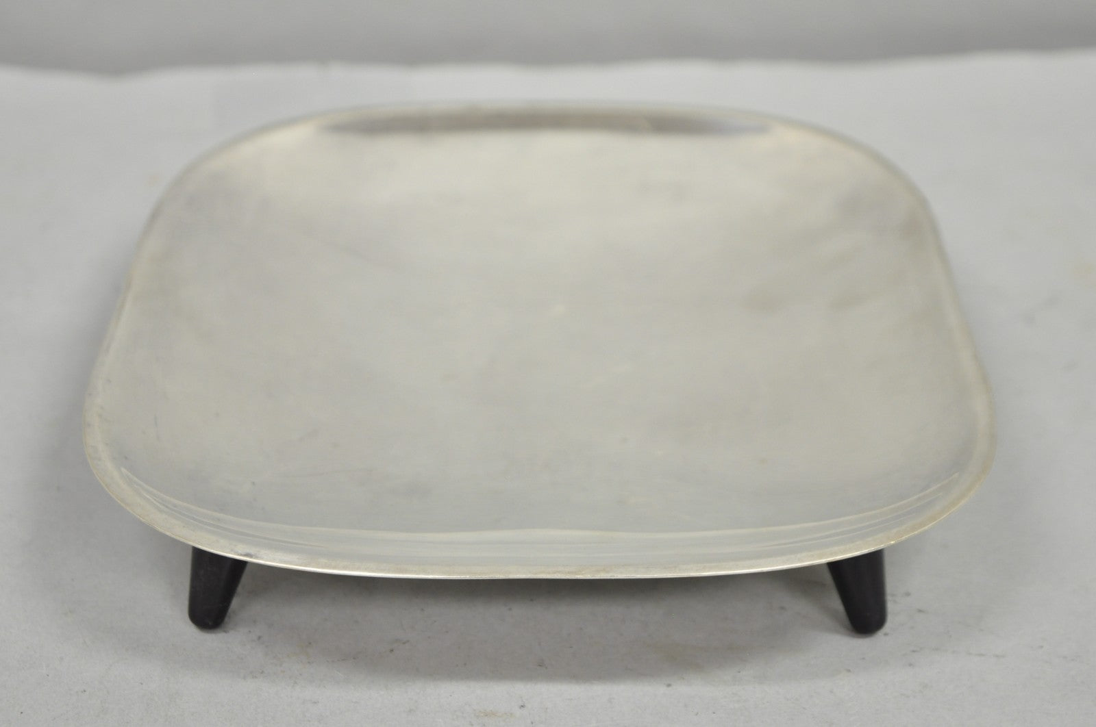 Vintage Mid Century Modern FB Rogers 5812 Silver Plated Footed Trinket Dish