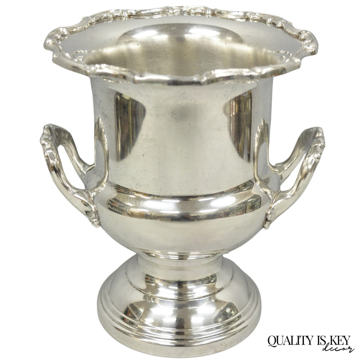 Vintage Leonard Silver Plated Trophy Cup Urn Champagne Chiller Bar Ice Bucket