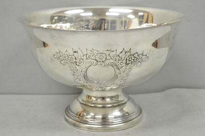 Vintage Leonard Victorian Silver Plated Punch Bowl Champagne Chiller Ice Bucket