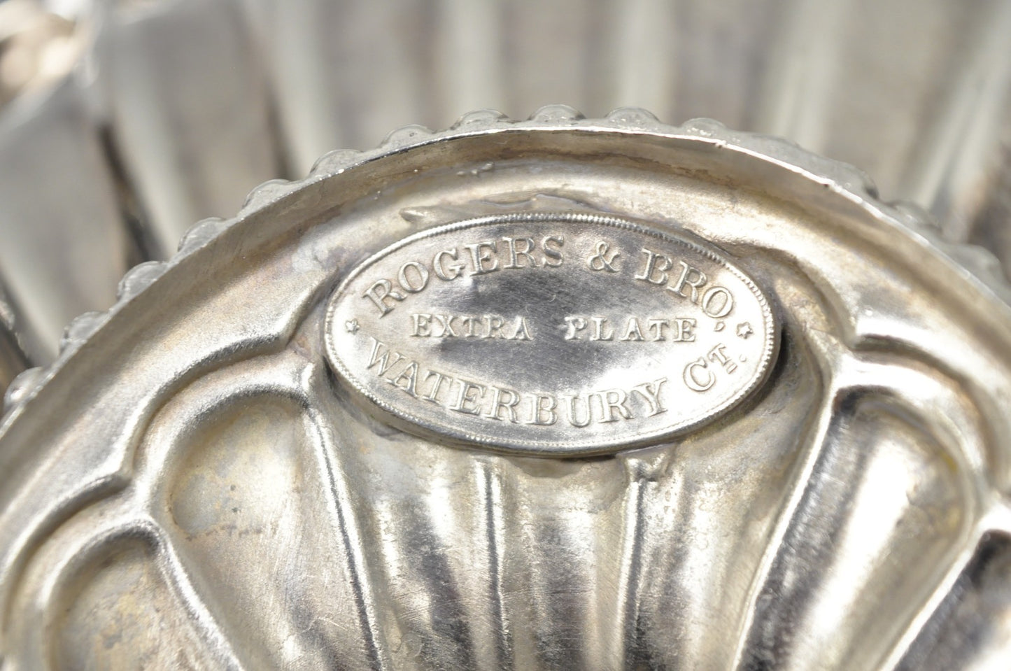 Antique Rogers & Bro Silver Plated Wedding Brides Basket w Reticulated Handle