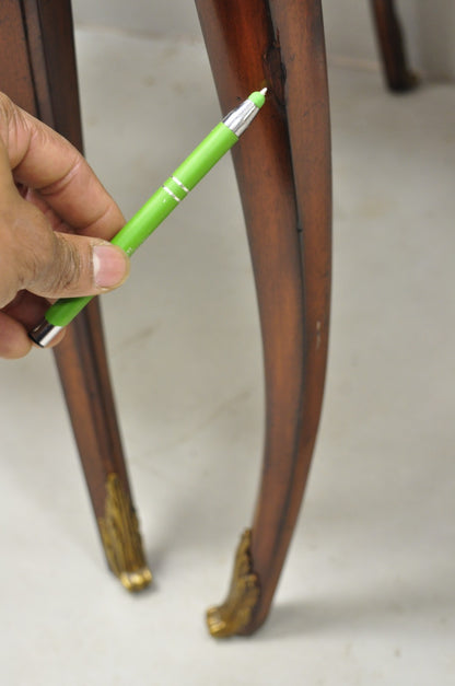 Ralph Lauren Noble Estate French Louis XV Mahogany One Drawer End Table - a Pair