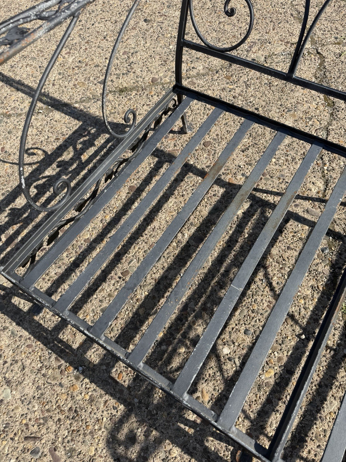 Vintage Salterini Style Wrought Iron Settee Loveseat by Florentine Craft Studio