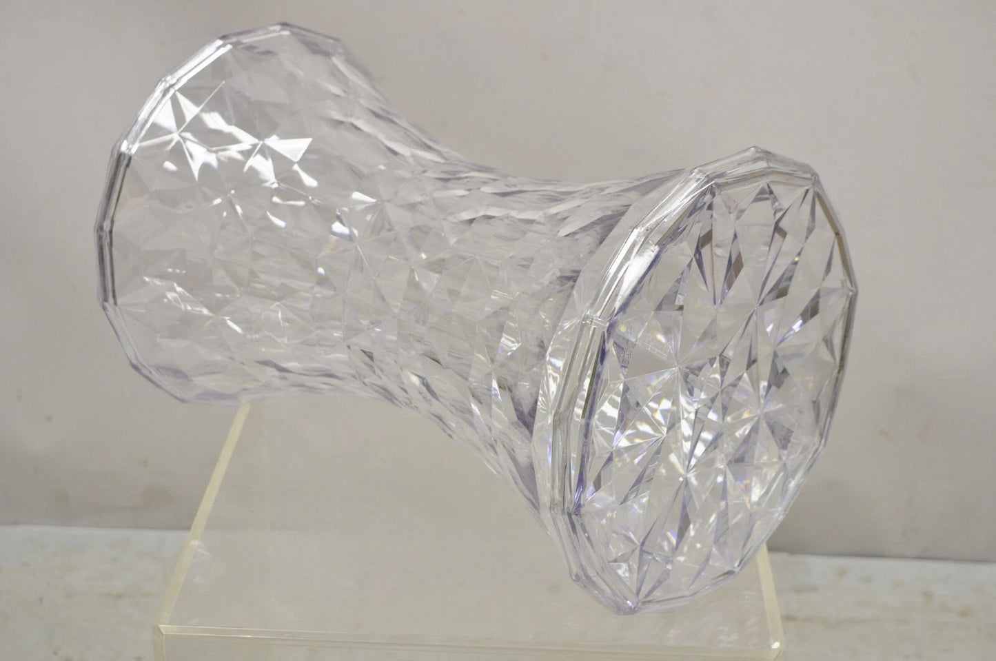Marcel Wanders for Kartell Italy Clear PMMA Hourglass "Stone" Stool - a Pair