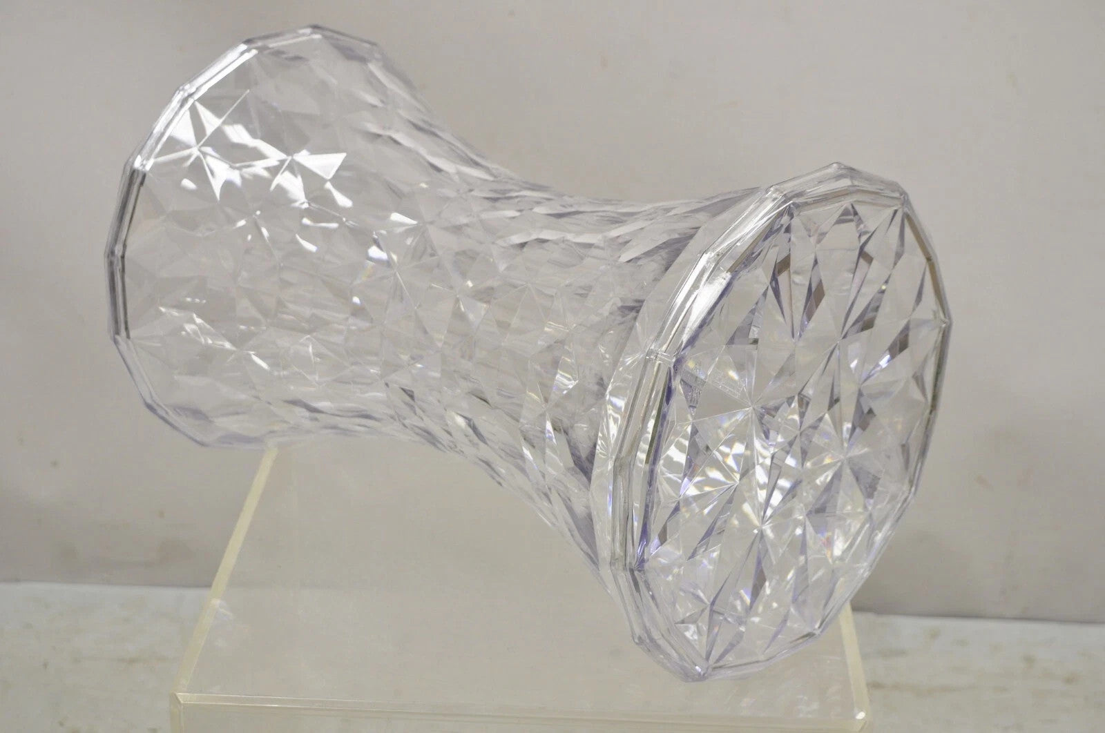 Marcel Wanders for Kartell Italy Clear PMMA Hourglass "Stone" Stool - a Pair