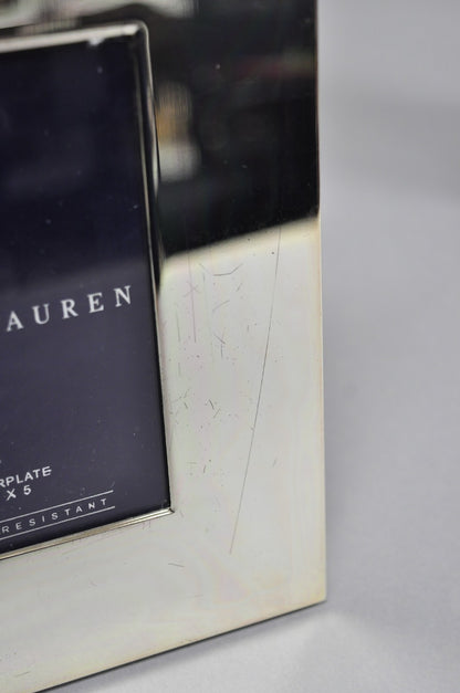Lauren Ralph Lauren Silver Plated Normandy Modern 3.5x5 Photo Picture Frame (B)
