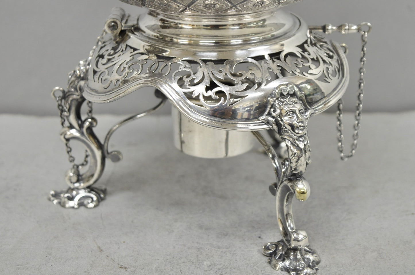 Hawksworth Eyre & Co Victorian Silver Plated "Pineapple" Figural Tipping Tea Pot