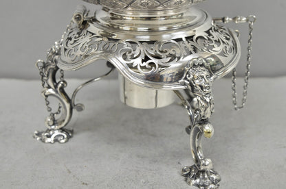 Hawksworth Eyre & Co Victorian Silver Plated "Pineapple" Figural Tipping Tea Pot