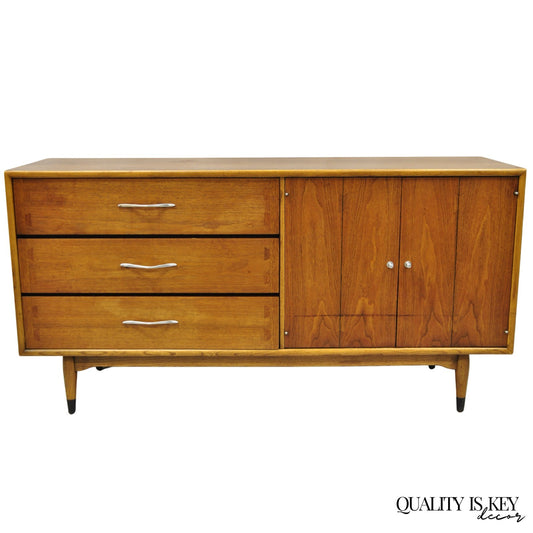 Vintage Lane Acclaim Mid Century Modern Walnut Dovetail Buffet Credenza Cabinet