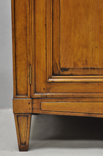 Vintage French Country Cherry Wood Server Buffet Sideboard Cabinet by MNdB