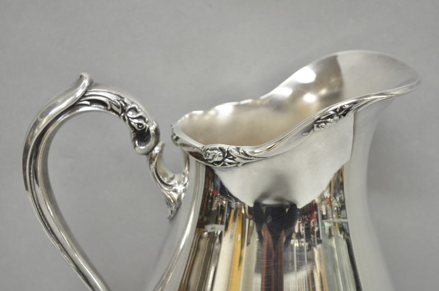 Vintage Webster Wilcox "Sylvia" Silver Plated Bulbous Footed Water Pitcher
