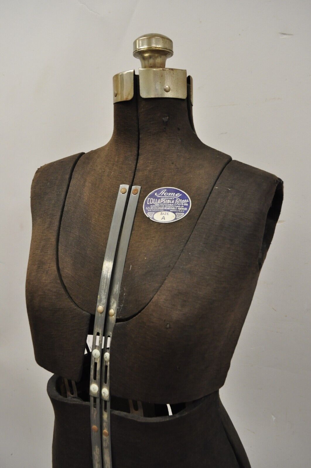 Vintage Acme Adjustable Collapsible Dress Form Mannequin Size A