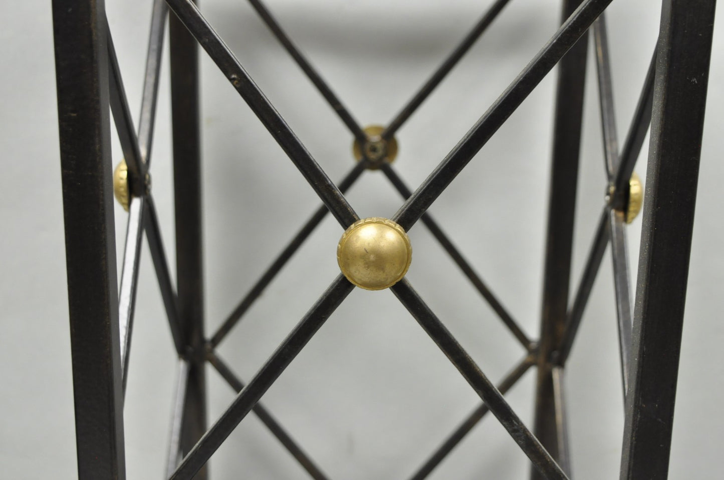 Contemporary Italian Neoclassical Style Iron X- Form Umbrella Cane Stand
