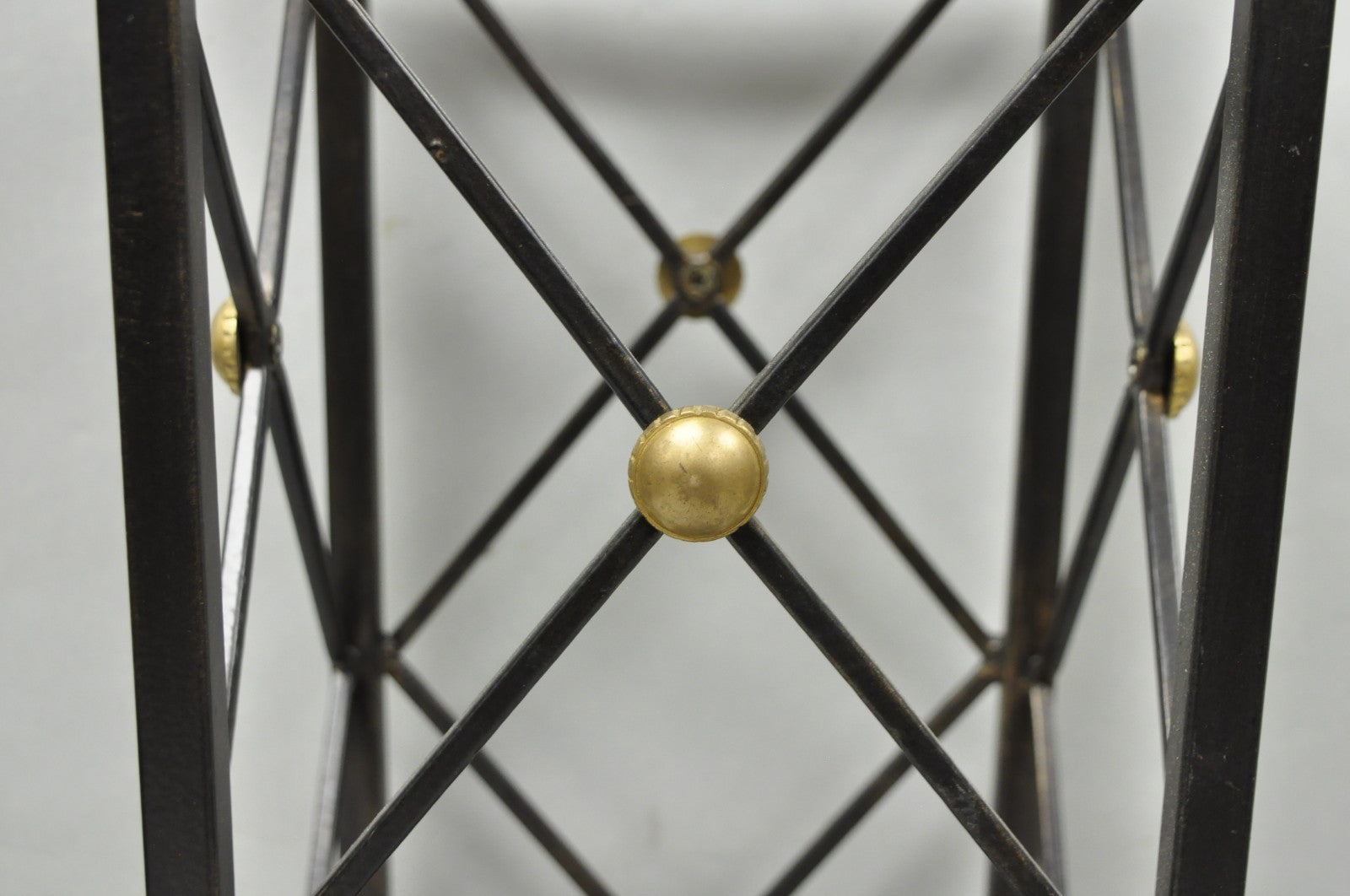 Contemporary Italian Neoclassical Style Iron X- Form Umbrella Cane Stand