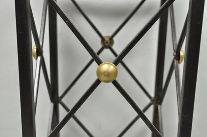 Contemporary Italian Neoclassical Style Iron X- Form Umbrella Cane Stand