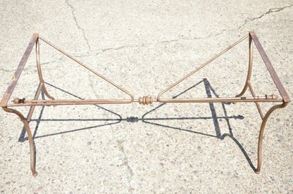 Vintage Italian Neoclassical Style Large Iron French Pastry Dining Table Base