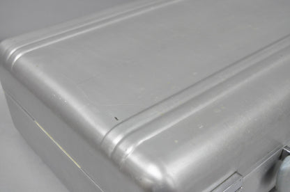 Vintage Art Deco Tokyo Japan Aluminum Hard Shell Suitcase Briefcase