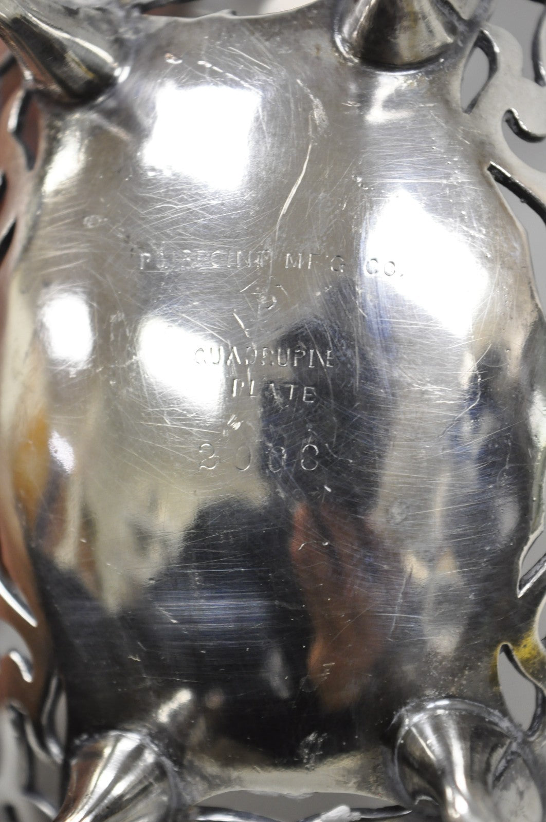 Antique Pairpoint Small Silver Plated Pierced Scrollwork Candy Dish Bowl Basket