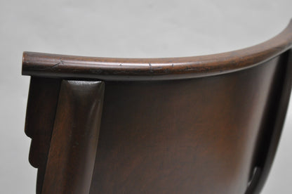 Pietro Constantini Italian Regency Mahogany Klismos Dining Chairs - Set of 4